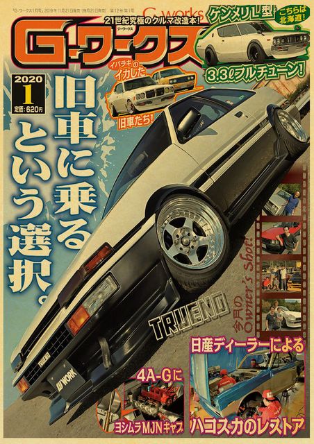 Toyota AE86 Vintage JDM Poster V1 - Apparel By Enemy