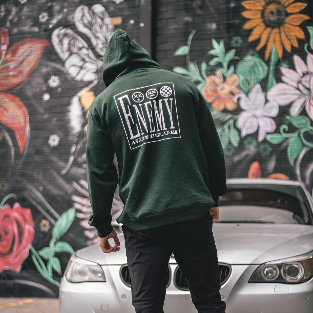 Enemy Automotive Club Hoodie (Forest Green) - Apparel By Enemy